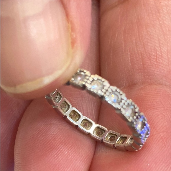 Kay Jewelers Silver Eternity Band - Picture 5 of 5